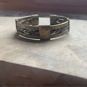 Vintage Brass and Copper Unisex Bracelet